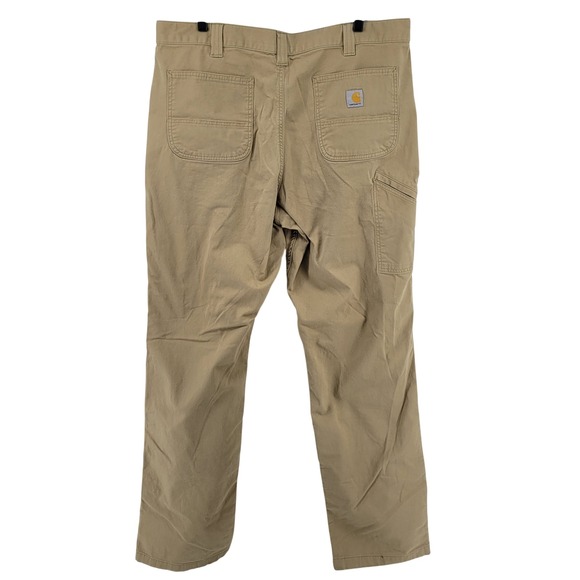 Carhartt 38x36 Pants Rugged Flex Relaxed Fit Canvas Work Khaki BN2291M - Picture 7 of 7